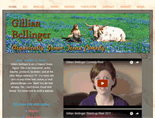 Tablet Screenshot of gillianbellinger.com